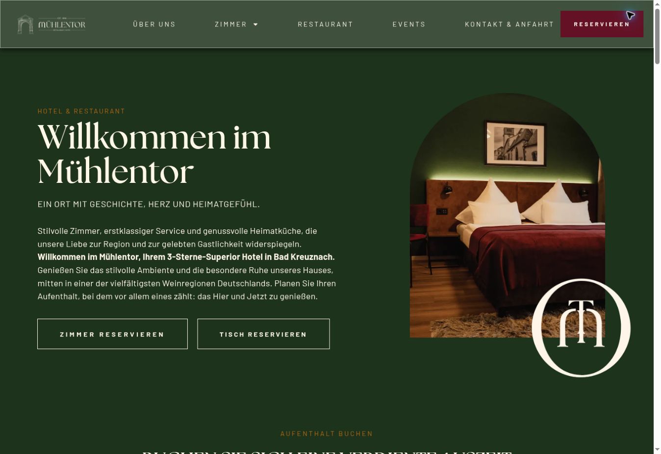 Aktuelle Website von Das Mühlentor